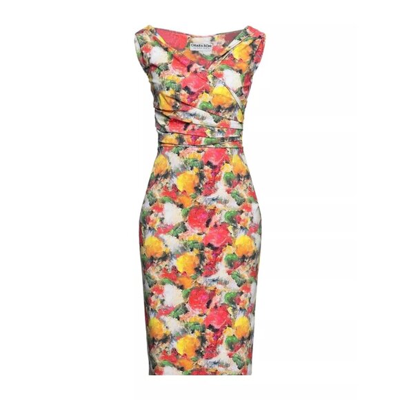 Chiara Boni La Petite Robe Biancamaria Dress in Pop Water Color Size 40 US 4 - Picture 1 of 6